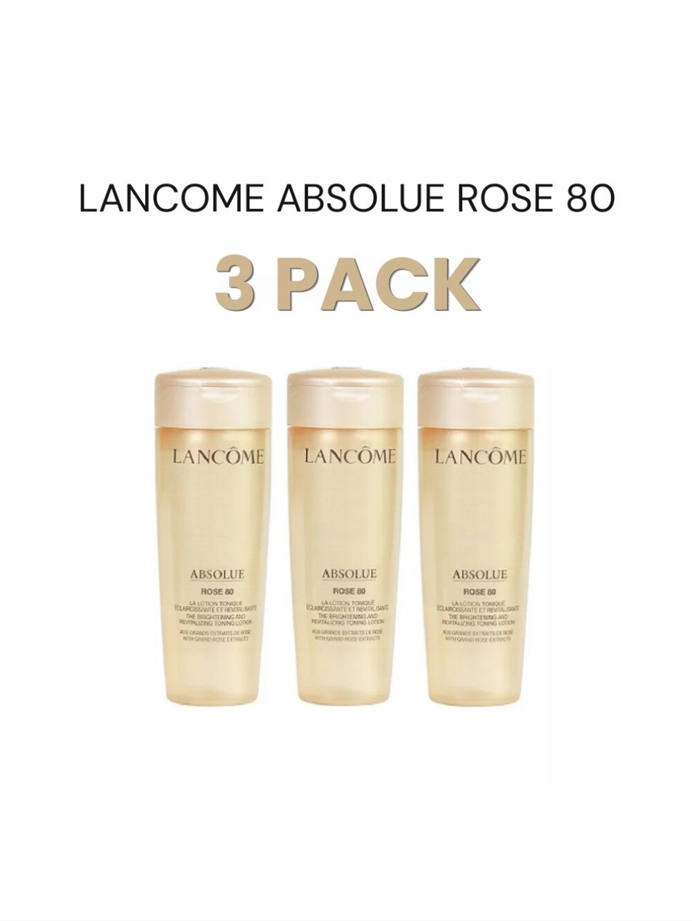 3x Lancôme Absolue Rose 80 Toner